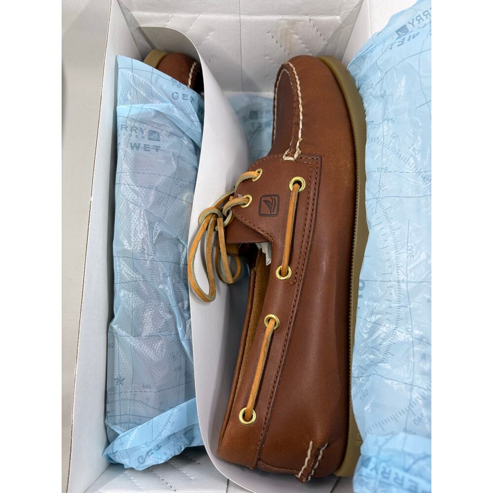 Men’s Sperry Top Sider Leather Shoe- Honey Sole - Picture 3 of 6